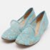 Nicholas Kirkwood Blue Lace and Leather Casati Ballet Flats Size 37 - Image 2