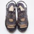 Nicholas Kirkwood Black Watersnake Leather and Suede Slingback Sandals Size 39 - Image 3