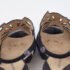 Nicholas Kirkwood Black Watersnake Leather and Suede Slingback Sandals Size 39 - Image 8