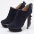 Nicholas Kirkwood Black Suede Ruffle Trimmed Platform Pumps Size 40 - Image 2
