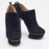 Nicholas Kirkwood Black Suede Ruffle Trimmed Platform Pumps Size 40 - Image 4