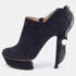 Nicholas Kirkwood Black Suede Ruffle Trimmed Platform Pumps Size 40