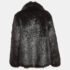 Off-White Black Faux Fur Front Open Overcoat M - Image 2
