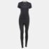 Off-White Black Jersey Active Wear T-shirt and Leggings Set S