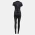 Off-White Black Jersey Active Wear T-shirt and Leggings Set S - Image 3