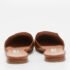 Oscar de la Renta Brown Canvas and Leather Spanish Embellished Flat Mules Size 36 - Image 5