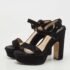 Paul Andrew Black Suede Stanton Sandals Size 36 - Image 2