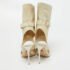 Paul Andrew Cream Snakeskin Cut Out Sandals Size 37.5 - Image 5