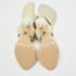 Paul Andrew Cream Snakeskin Cut Out Sandals Size 37.5 - Image 6