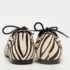 Pierre Balmain Black/ White Zebra Print Pony Hair and Leather Studded  Lace Up Oxfords Size 37 - Image 5
