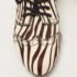 Pierre Balmain Black/ White Zebra Print Pony Hair and Leather Studded  Lace Up Oxfords Size 37 - Image 8