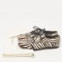 Pierre Balmain Black/ White Zebra Print Pony Hair and Leather Studded  Lace Up Oxfords Size 37 - Image 9