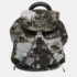 Prada Gray Khaki Brown Nylon Landscape Painting Backpack