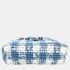 Prada Raffia Blue Small Crochet Basket Tote Bag - Image 5