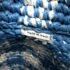 Prada Raffia Blue Small Crochet Basket Tote Bag - Image 10