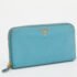 Prada Blue Saffiano Lux Leather Zip Around Wallet - Image 3