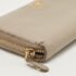 Prada Grey Leather Logo Zip Around Continental Wallet - Image 10