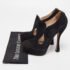 Prada Black Suede Zip detail Cut Out Platform Booties Size 36.5 - Image 9