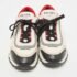 Prada Tricolor Mesh and Leather Low Top Sneakers Size 38 - Image 3