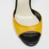 Ralph Lauren Collection Black/Yellow Patent Leather Ankle Strap Sandals Size 36 - Image 7