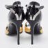 Ralph Lauren Collection Black/yellow Patent Leather Peep Toe Sandals Size 38 - Image 5