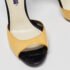 Ralph Lauren Collection Black/yellow Patent Leather Peep Toe Sandals Size 38 - Image 7
