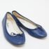 Repetto Blue Croc Embossed Leather Bow Ballet Flats Size 40 - Image 4