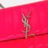 Saint Laurent Pink Leather Chain Crossbody Bag - Image 7