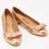 Salvatore Ferragamo Metallic Leather Laser Cut Vara Bow Pumps Size 36.5 - Image 4