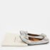 Salvatore Ferragamo Silver Suede Ballet Flats Size 38 - Image 9
