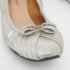 Salvatore Ferragamo Silver Suede Ballet Flats Size 38 - Image 7