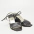Salvatore Ferragamo Grey Leather Strappy Wedge Sandals Size 36.5 - Image 4