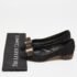 Salvatore Ferragamo Black Suede Vara Bow Studded Block Heel Pumps Size 35 - Image 9