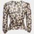 See by Chloe Brown Printed Georgette Tie Detail Top S - Image 2
