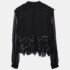 Self-Portrait Black Lace & Chiffon Top M - Image 2
