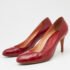 Sergio Rossi Red Eel Leather Round-Toe Pumps Size 39 - Image 2