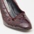 Sergio Rossi Burgundy Croc Embossed Patent Leather Pumps Size 36.5 - Image 8