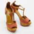 Sergio Rossi Tri Color Suede Ankle Strap Platform Sandals Size 38.5 - Image 4