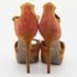 Sergio Rossi Tri Color Suede Ankle Strap Platform Sandals Size 38.5 - Image 5