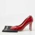 Sergio Rossi Dark Red Patent Eel Leather Round Toe Pumps Size 40.5 - Image 9