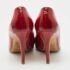 Sergio Rossi Dark Red Patent Eel Leather Round Toe Pumps Size 40.5 - Image 5