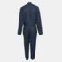 Stella McCartney Navy Blue Cotton Blend Zip Detailed Cargo Jumpsuit S - Image 2