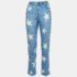 Stella McCartney Blue Star Print Denim Slim Fit Jeans M/Waist 34"