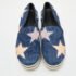 Stella McCartney Blue Denim and Leather Binx Star Platform Slip On Sneakers Size 38 - Image 3