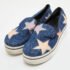 Stella McCartney Blue Denim and Leather Binx Star Platform Slip On Sneakers Size 38 - Image 2