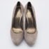Stuart Weitzman Grey Suede Block Heel Pumps Size 37.5 - Image 3