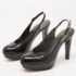 Stuart Weitzman Black Leather Platform Slingback Pumps Size 36 - Image 2