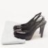 Stuart Weitzman Black Leather Platform Slingback Pumps Size 36 - Image 9