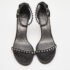 Stuart Weitzman Black Leather Studded Ankle Strap Sandals Size 39 - Image 3