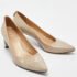 Stuart Weitzman Grey Patent Leather Pointed Toe Pumps Size 37 - Image 4